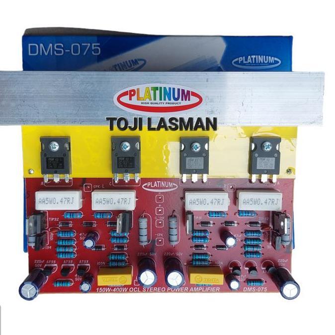 TERMURAH - DMS 075 + TRANSISTOR FINAL PCB KIT power ocl 150w 150watt stereo sanken hanaya monstar dm