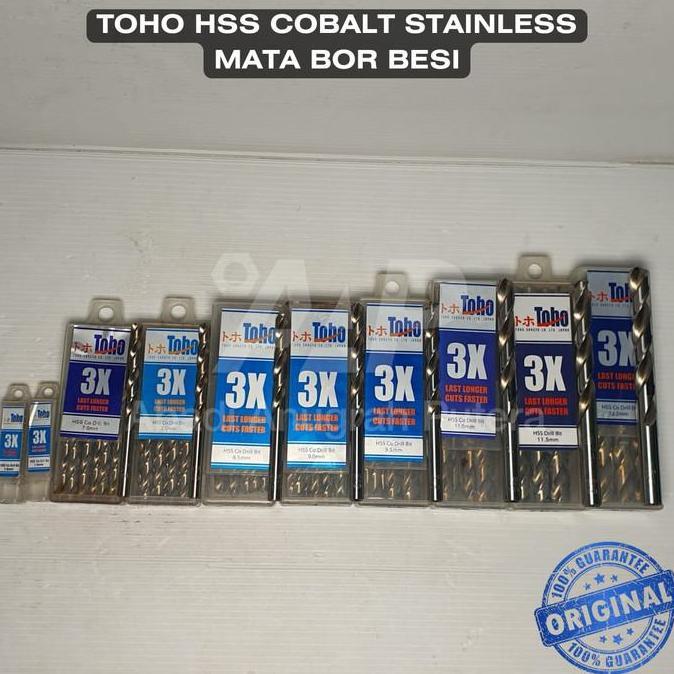 Mata Bor Besi 11 mm TOHO HSS Cobalt Stainless