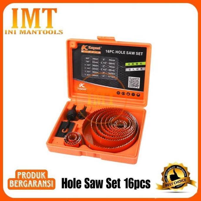 Kapusi Pelubang Kayu 16pcs/Mata Pelubang Kayu K-3683