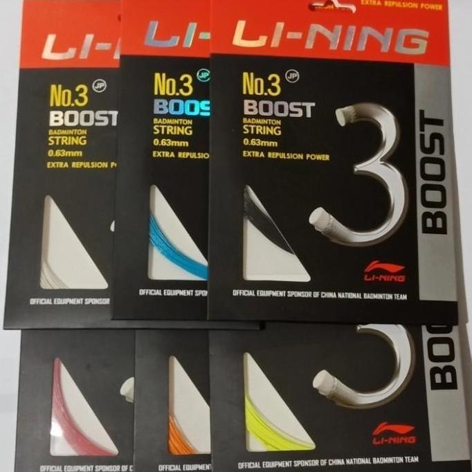 NEW SENAR RAKET / SENAR BADMINTON LINING NO 3 BOOST ASLI ORIGINAL LINING