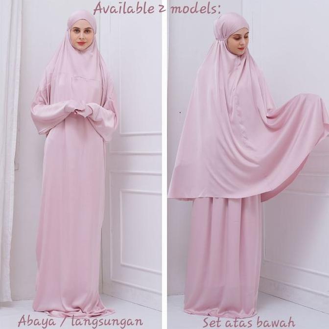 Mukena Mini Travel 2 in 1 Premium Armani Silk Laser Cut Dewasa Terlaris