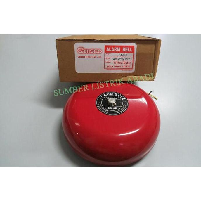 CAMSCO ALARM BELL CB-8B 20CM (BEL SEKOLAH, BEL PABRIK) ORIGINAL DAN TERPERCAYA