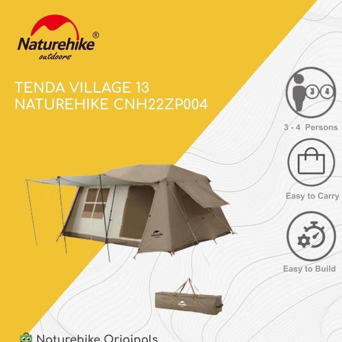 Tenda Village 13 Otomatis Camping / Glamping Naturehike Cnh22Zp004