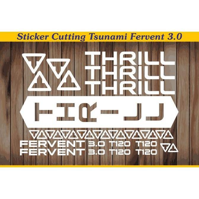 Promo Cutting Sticker Stiker Frame Sepeda Roadbike, MTB, Thrill Fervent 3.0 COD