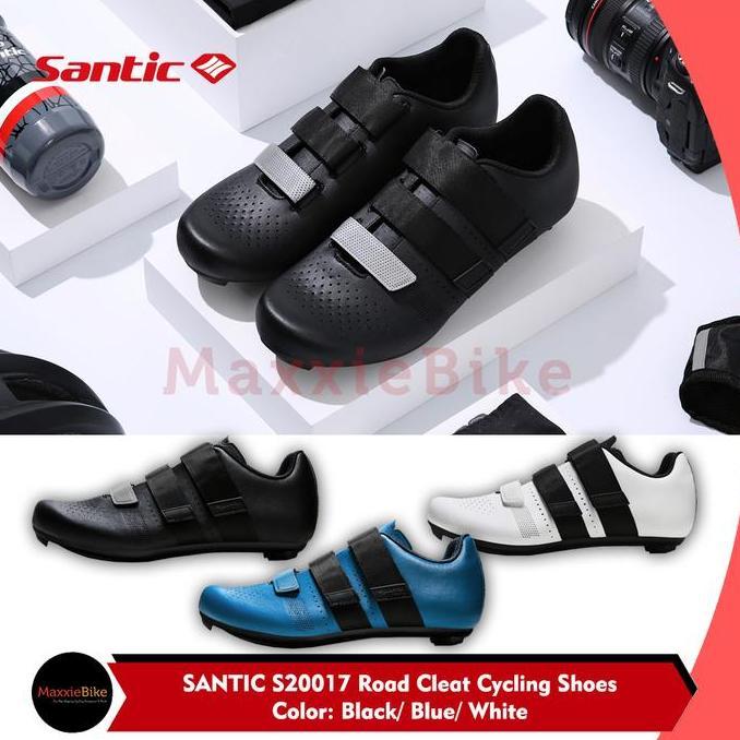 Promo SANTIC S20017 Sepatu Sepeda Cleat Roadbike Self-Locking Road Cycling Shoes Breathable Unisex B