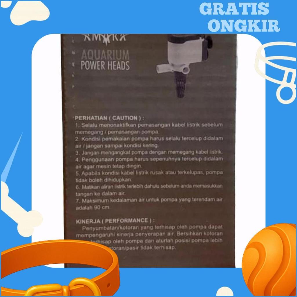 Amara Am 1800 A Power Head Pompa Celup Aquarium Amara 1800A Amara 1800