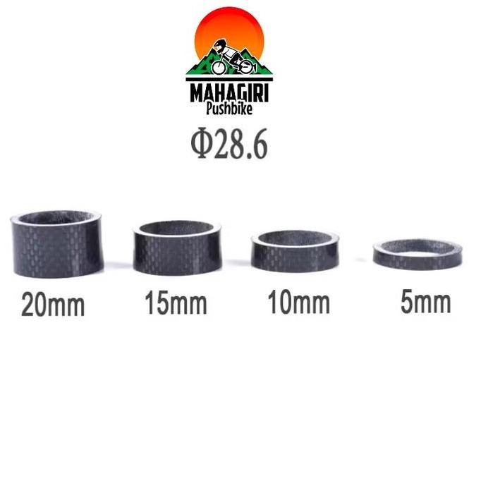 Promo Spacer carbon peninggi stang handlebar fork pushbike balance bike sepeda COD