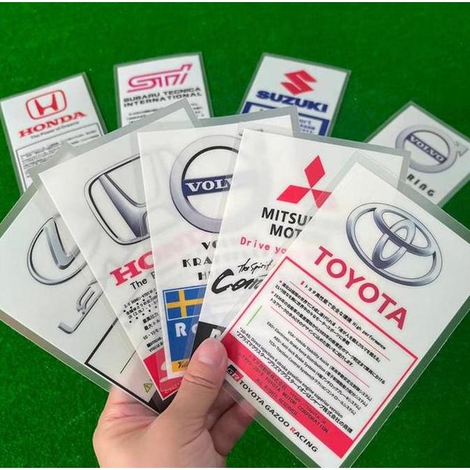 9ganawa - Stiker Kaca Depan Mobil Anti Air / Stiker Retro PVC