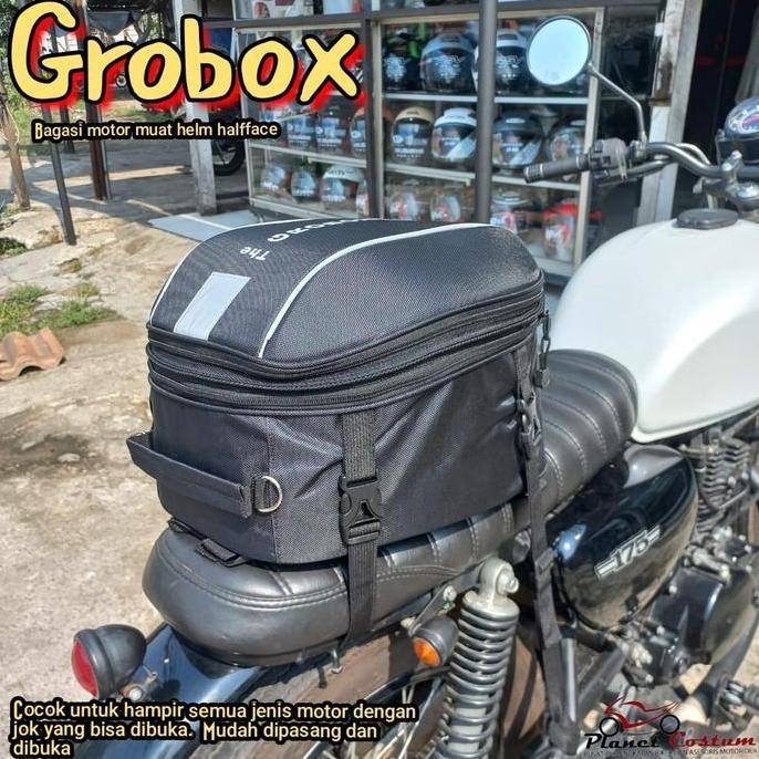PCTL2 Tas Bagasi kapasitas muat Helm halfface grobox Motor Motorcycle box motor penyimpann barang mu