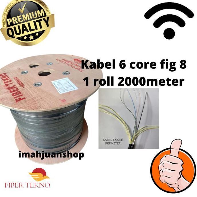 KABEL FO 6 CORE FIG8 1ROLL 2000M