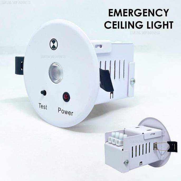 Ready  Lampu emergency downlight led 3w ceiling mati lampu bisa nyala