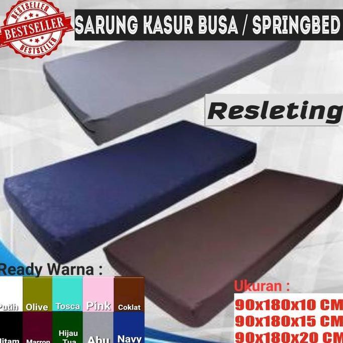 Ready Sarung Kasur 90x180 CM Untuk Kasur Tinggi 10, 15, 20 CM Polos
