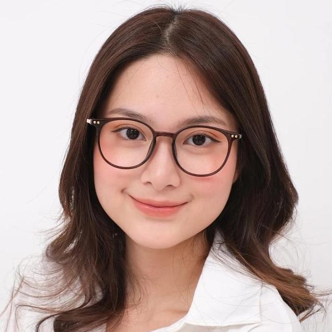 DY143 >> KACAMATA Paket Frame Oval bahan Plastik Lentur dan Ringan Kombinasi Plastik dan Besi unisex