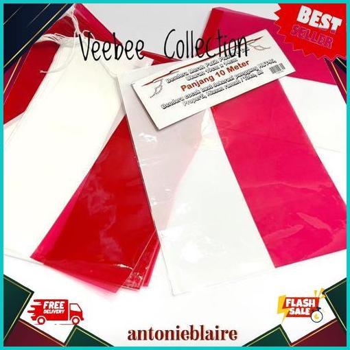 Terlaris Bunting Flag Bendera Plastik TBL B. Dekorasi agustusan. Hiasan agustusan. Dekorasi kantor. 