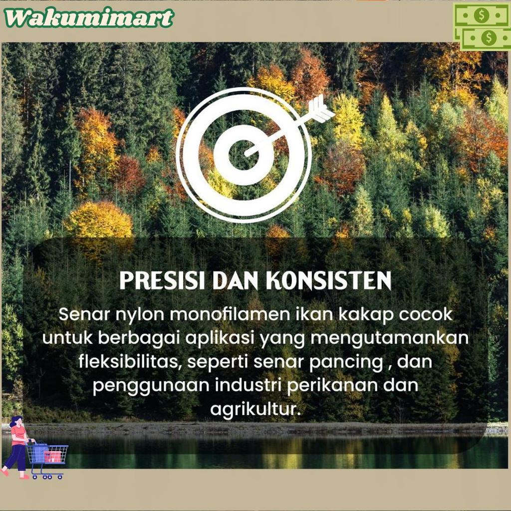 Senar Cap Ikan Kakap  Ukuran 5000 (140)  Per Roll /Tali Senar Pancing / Senar Layangan Unik