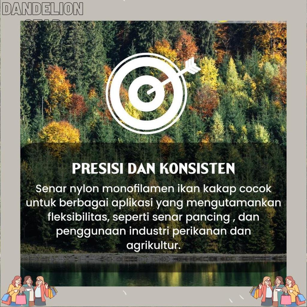 Senar Cap Ikan Kakap  Ukuran 150(8)  Per Roll /Tali Senar Pancing / Senar Layangan Super