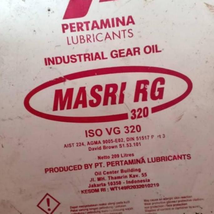 Terlaris, Oli Pertamina Masri Rg 320 Iso Vg 320