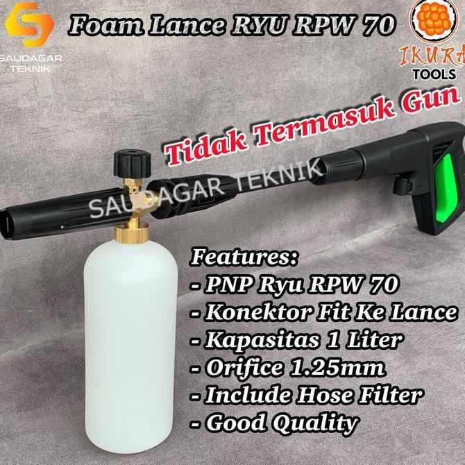 '' FOAM LANCE RYU RPW 70 SNOW FOAM WASH JET CLEANER RYU RPW70 //