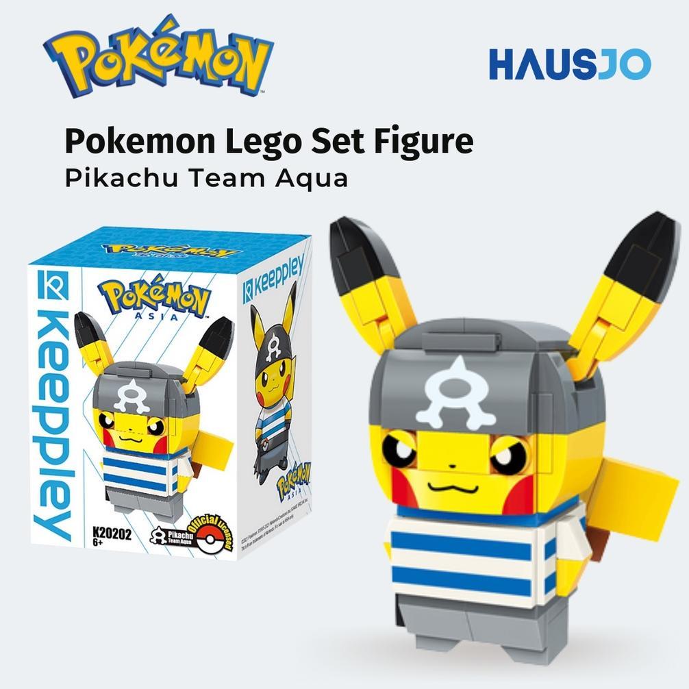 Mainan Anak Pokemon Lego Pikachu Team Set Original Keeppley