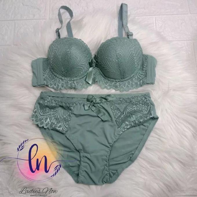 Promo Setelan Bra + CD Wanita Import Pakaian Dalam Wanita Seksi Terbaru Bh Busa Renda Bra Dan Cd Imp