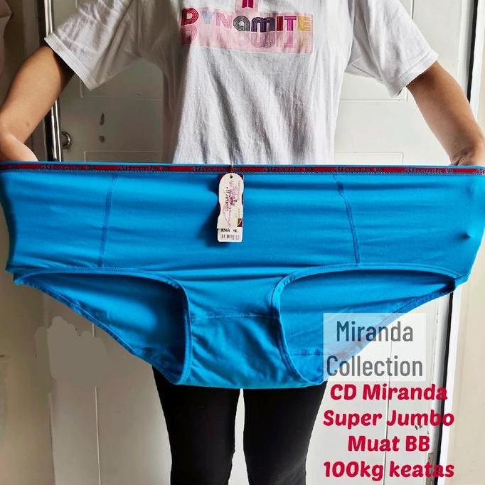 Promo Celana Dalam MIRANDA SUPER JUMBO BB Diatas 95kg / CD Wanita Super Jumbo Bahan KATUN SPANDEK CV