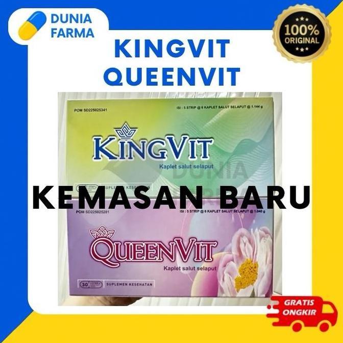 dmenleo - kingvit queenvit - vitamin penyubur kandungan promil, 30 tablet