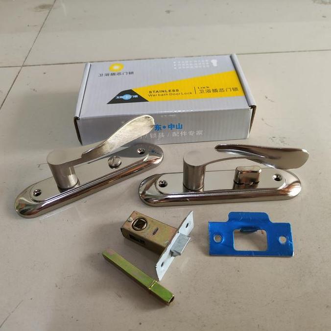 SU - Kunci Pintu Kamar Mandi JIN PIN / Kunci Pintu Aluminium Anti Karat