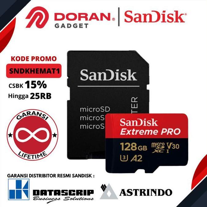 SANDISK EXTREME PRO MEMORY MICRO SD UHS-I 128GB - MICRO SDHC 128 G