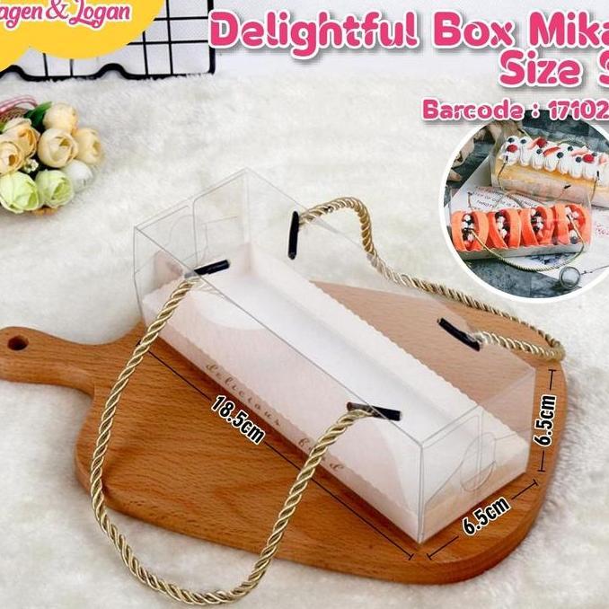 BOX MIKA PERSEGI PANJANG / DUS MIKA CAKE DAN PUDING