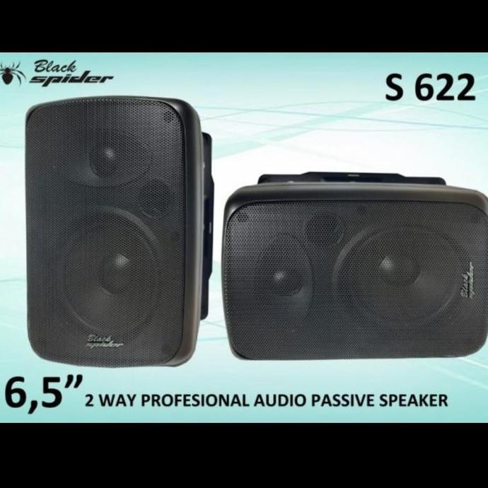 SPEAKER PASIF BLACK SPIDER S 622 6.5 INCH SEPASANG BLACKSPIDER S622 Terlaris