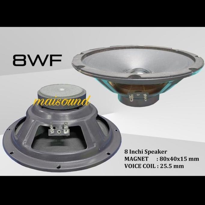 SPEAKER 8 INCH 8M WF SPEAKER 8WF 8INCH KOMPONEN SPEAKER 8 WF WOOFER Terlaris