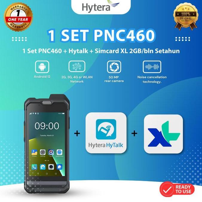 Sale Hytera Pnc460 (1 Set) Siap Pakai Include Id Hytalk Dan Simcard Xl 2Gb/Bln Setahun