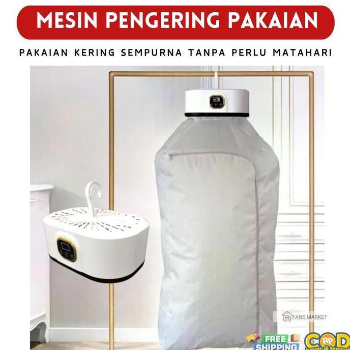 Mesin Pengering Pakaian Portable Smart Clothes Hanging Dryer dengan Panel Pemanas Canggih & Teknolog