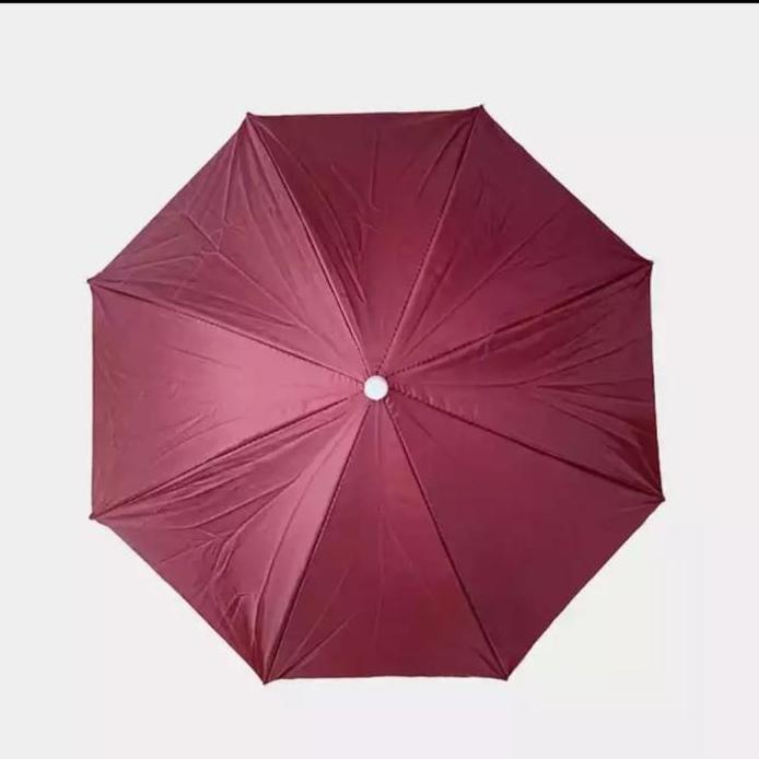 PAYUNG TOPI Caping Kepala Mancing Berkebun Pantai  Outdoor Besar Anak Dewasa Diameter Karet 60 Cm