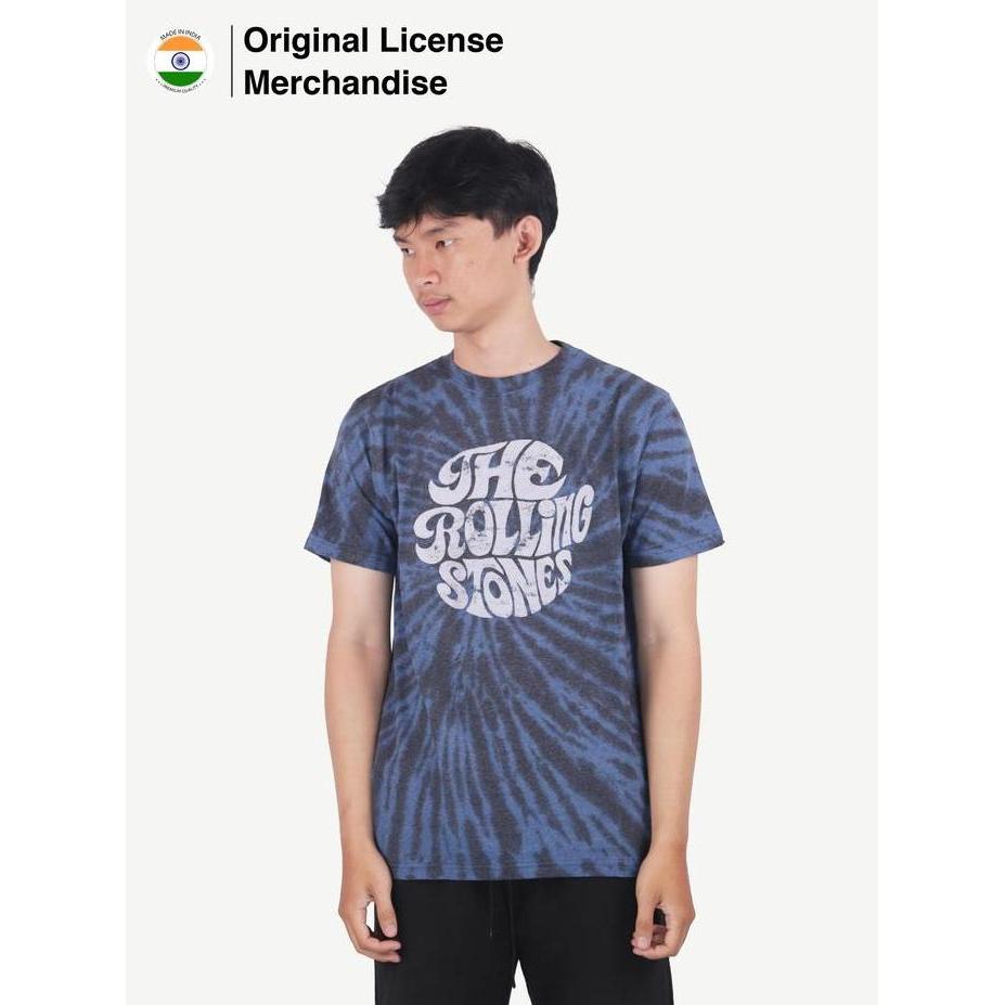 Kaos Baju Tshirt Tie Tye Dye Rock Musik ROLLING STONES Ori 70S Logo murah