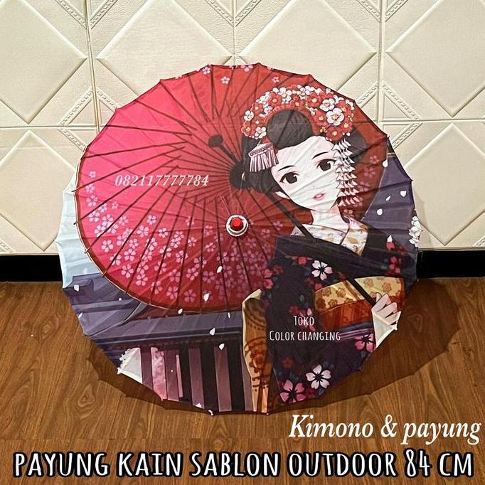 payung sablon kain geulis 84 cm KIMONO & PAYUNG jepang oriental