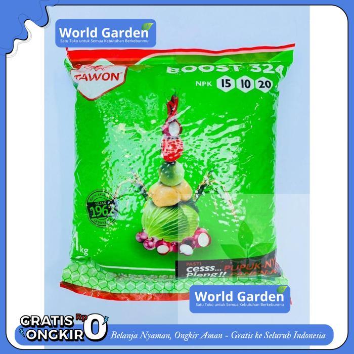 PUPUK NPK 15-10-20+TE BOOST 324 CAP TAWON 1KG PRODUK TERBAIK
