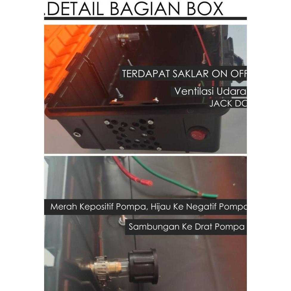 Paket Box Rakitan Tanpa Pompa - Khusus Pompa Dc 12V Dual Pump