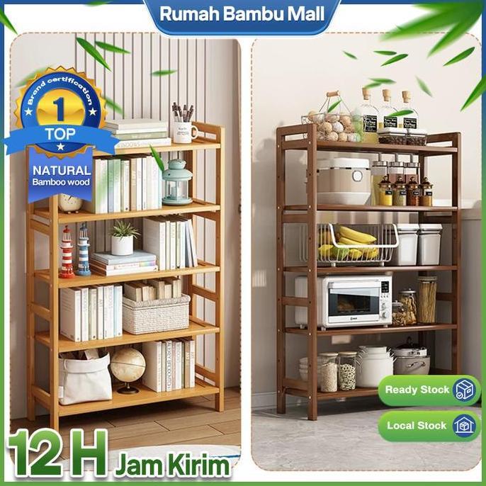 [Rbm]Rak Serbaguna Rak Buku Rak Kayu Jati Belanda 3 Susun Rak Kamar Mandi Rak Sudut Rak Ruang Tamu R