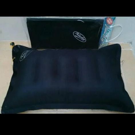 Bantal angin tiup alaska tebal warna hitam
