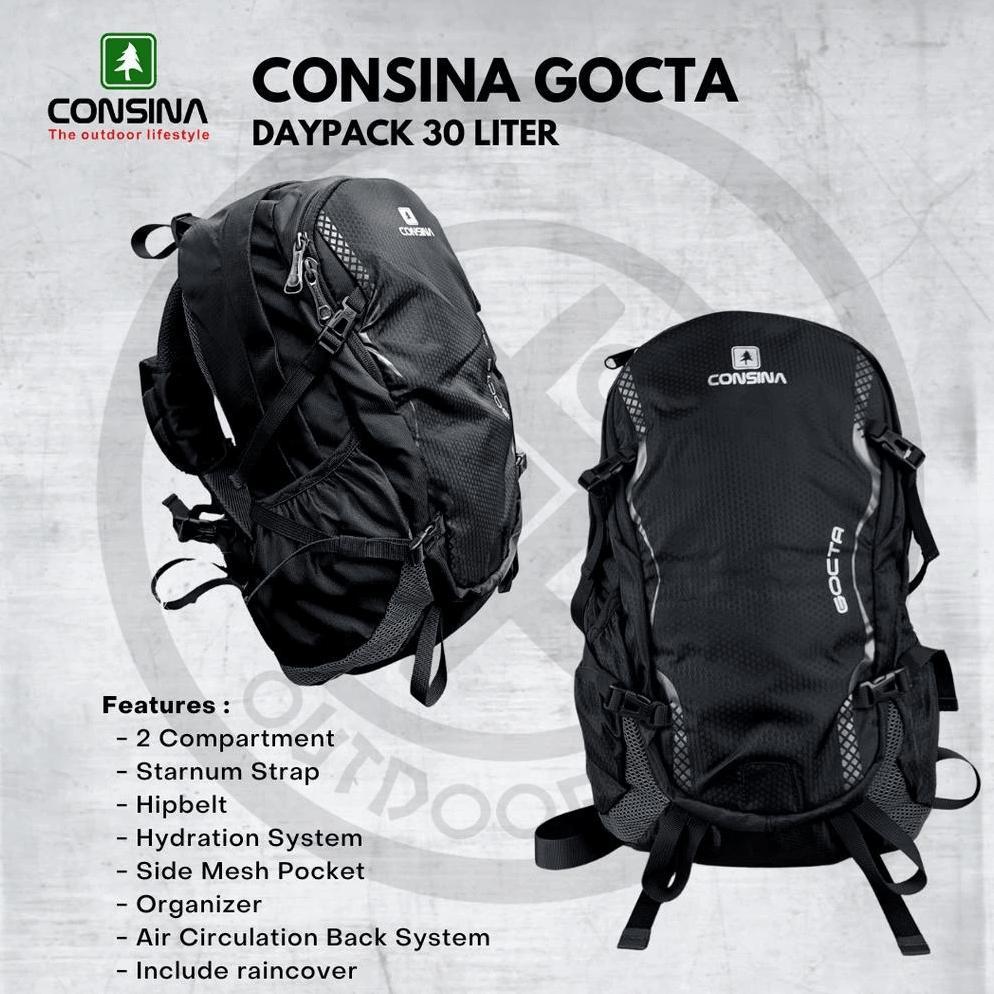 Tas Daypack Consina Gocta Tas Ransel Consina Gocta Original Tas Gunung Backpack Terlaris