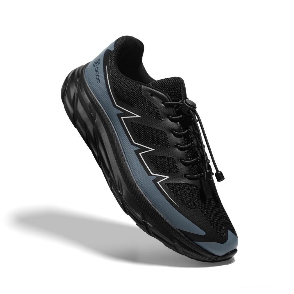 ORDR Footwear - Sepatu Sneakers Casual Sport Sekolah Pria Wanita Velox 6 Black Grey