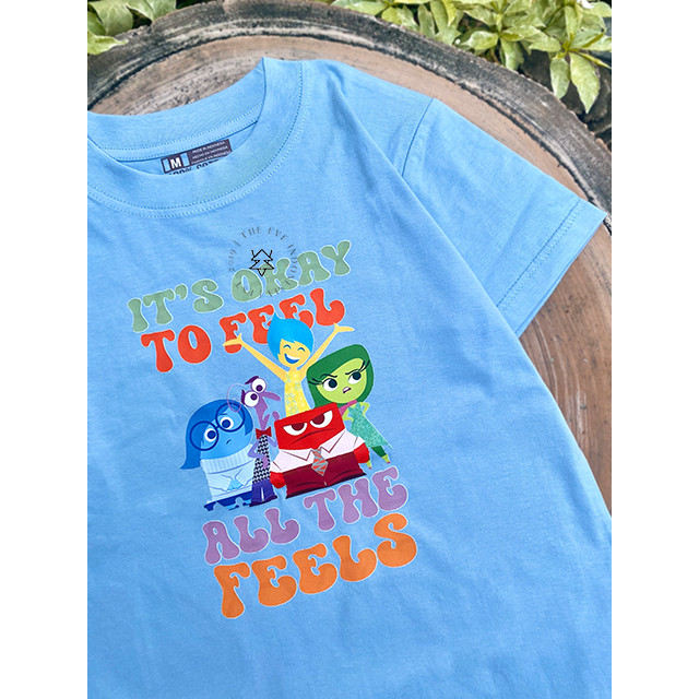 Theeve KAOS TSHIRT Inside Out Series Karakter Joy Sadness Angry Anxiety Disgust Envy I Kaos Keluarga