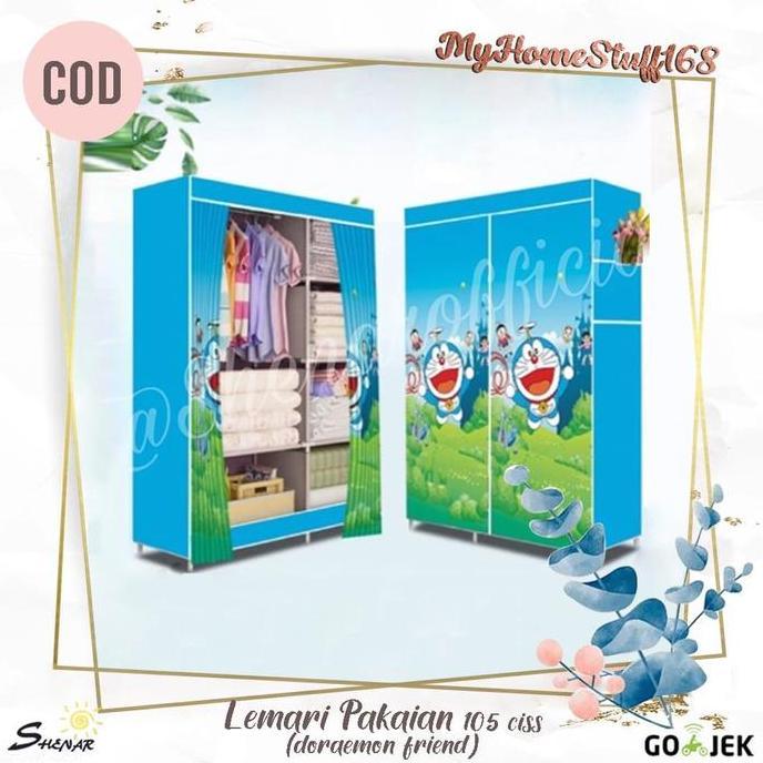 Lemari Pakaian/Lemari Baju Anak Karakter 105 CISS-DORAEMON FRIENDS