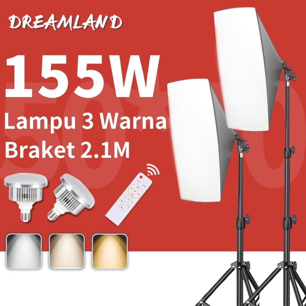 Softbox Lighting Studio Paket Studio Tripod Photography Lighting Kit Paket Lampu Studio Video Softbo