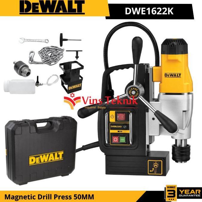 DEWALT DWE1622K  DWE16222 MESIN BOR MAGNET MAGNETIC DRILL PRESS 50MM SPEED 1200WATT ORIGINAL DAN TER