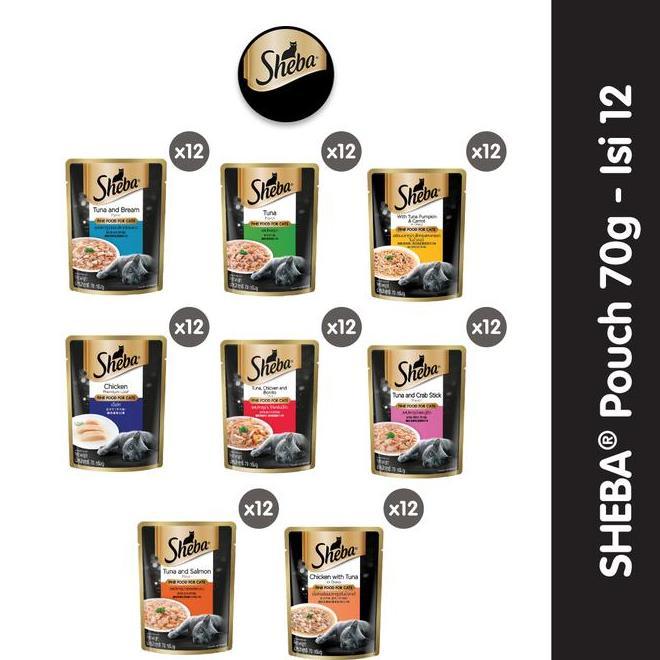 Sheba Pouch Beli Langsung 12 Dus Sheba Pouch Isi 12 Wet Food