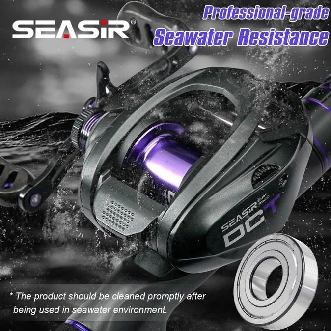 SEASIR DCT DC reel BFS Ultralight 158g Baitcasting Fishing Reel Kontrol Digital gigi kuningan rangka