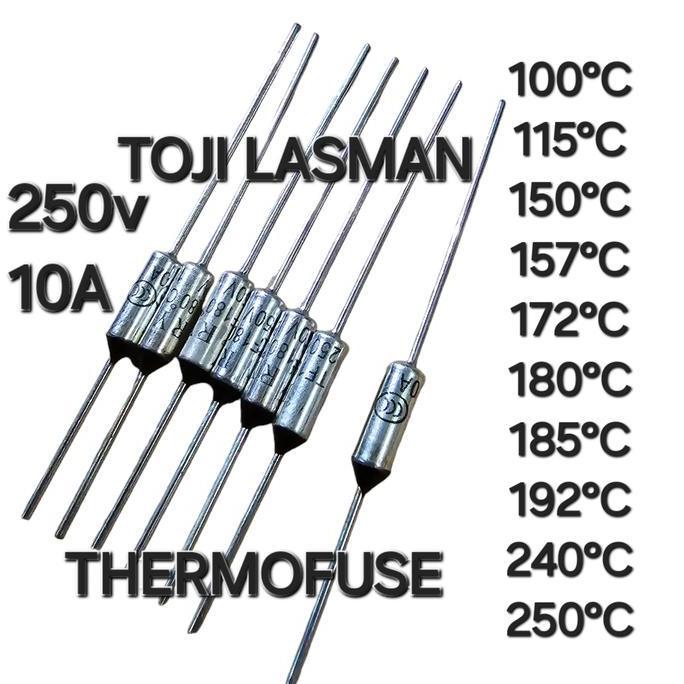 COD ( THERMOFUSE )   10A 250v TF C THERMAL FUSE HEATING ELEMENT PIUS STRIKA GOSOKAN MAGIC COM CUT OF