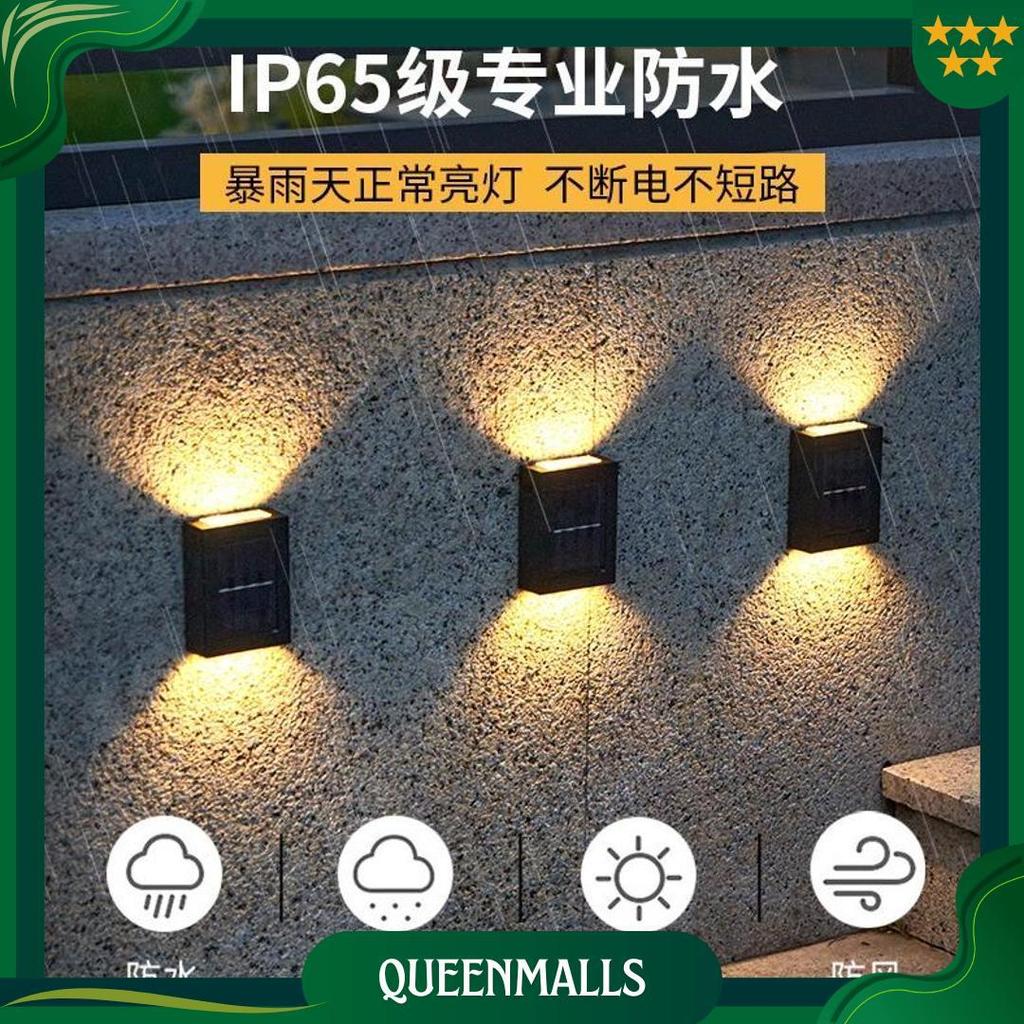 Lampu Solar Dinding Tenaga Surya Minimalis Waterproof Outdoor | Lampu Hiasan Teras Rumah Anti Air De